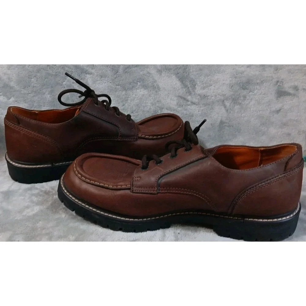 Earth Shoes Mens Oxford Shoes 11 Brown Leather Lewis Loafers Dress Casual‎ READ